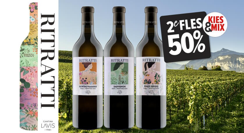 Jouw nazomer brengt je naar de Dolomieten.  Drie wijnen voor de laatste terrasavonden van het jaar&nbsp;. tweede fles 50% korting